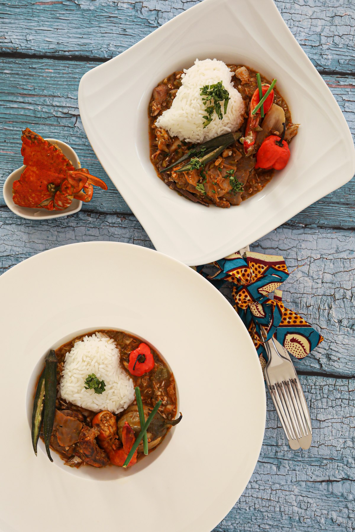 Native pepper stew with rice